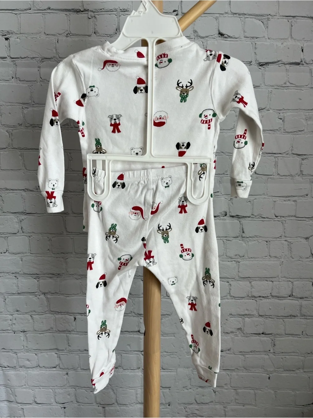 ⭐️⭐️PICK 5 / $20 Carter's White Holiday Kids Pajama Set